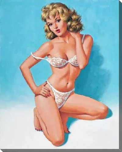 Постер Девушка в эротическом белье №8