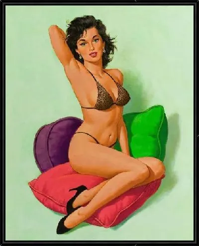 Картина Девушка в эротическом белье №10