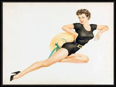 Девушка в чёрном боди