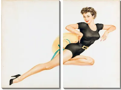 Девушка в чёрном боди