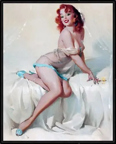 Картина Девушка в эротическом белье №11