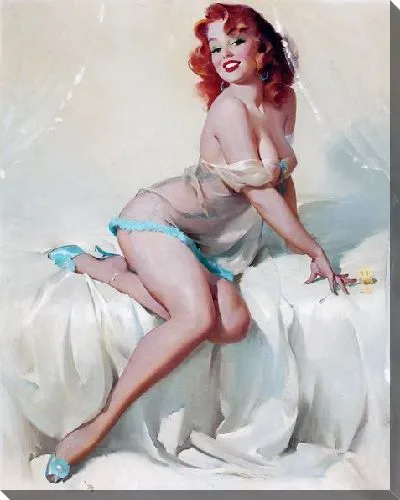 Постер Девушка в эротическом белье №11