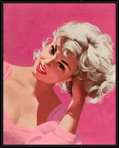 Картина Девушка на розовом фоне