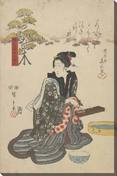 Картина Асаока (1847) (Trees that Bring Wealth and Prosperity: Asaoki)