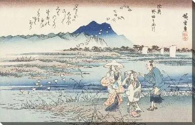 Картина Мичиноку (Noda no Tamagawa River in Michinoku)