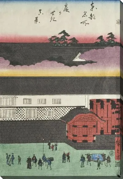 Картина Вид Касумигасеки (1854) (True View of Kasumigaseki)