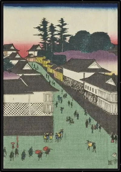 Картина Вид Касумигасеки (1854) (True View of Kasumigaseki)