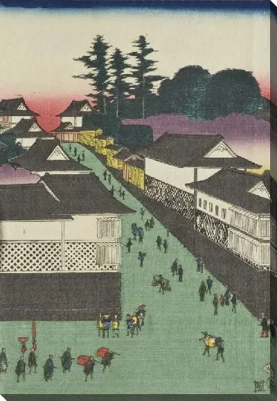 Картина Вид Касумигасеки (1854) (True View of Kasumigaseki)