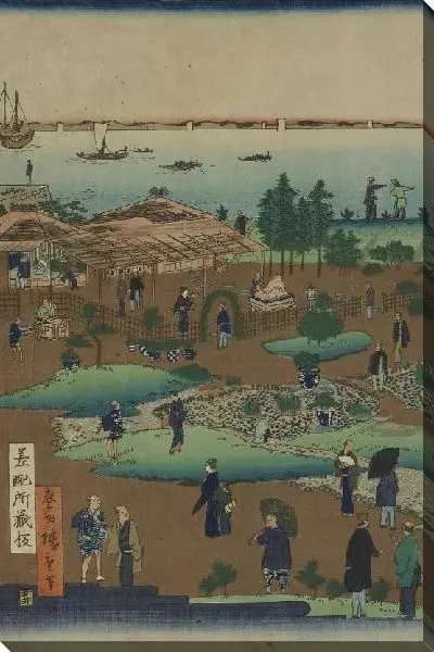 Картина Отель Цукидзи (1868) (The Tsukiji Hotel in the Eastern Capital (Tokyo))