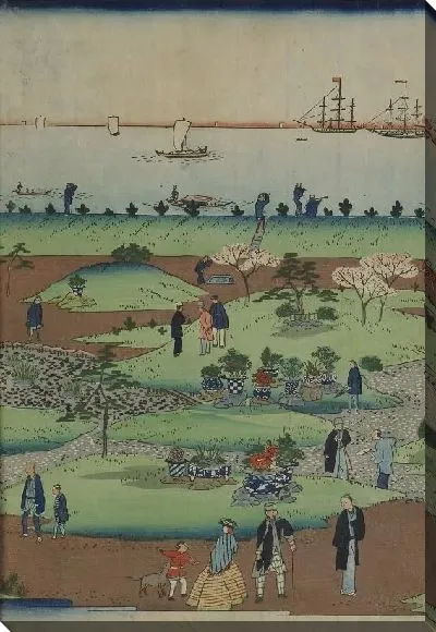 Картина Отель Цукидзи (1868) (The Tsukiji Hotel in the Eastern Capital (Tokyo))