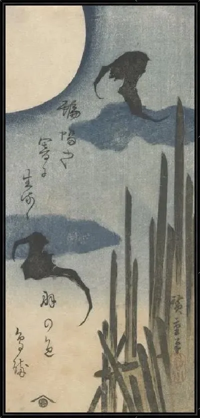 Картина Летучие мыши в лунном свете (1830) (Bats in Moonlight)