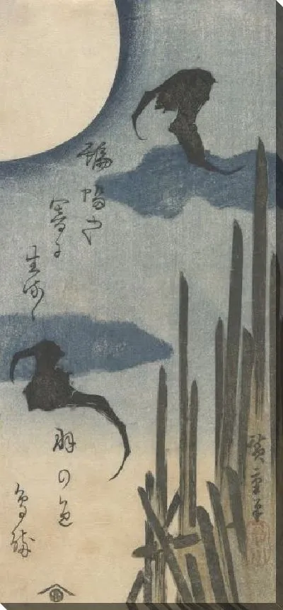 Картина Летучие мыши в лунном свете (1830) (Bats in Moonlight)