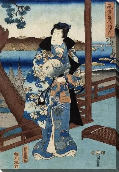 Картина Современный Гэндзи (1853) (The Ascendence of a Modern Day Genji)