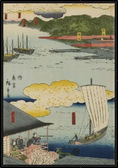 Картина Побережье Йокогамы (1860) (Picture of the Coast of Yokohama)
