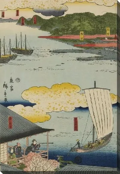 Картина Побережье Йокогамы (1860) (Picture of the Coast of Yokohama)