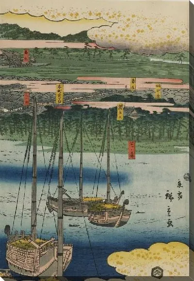 Картина Побережье Йокогамы (1860) (Picture of the Coast of Yokohama)