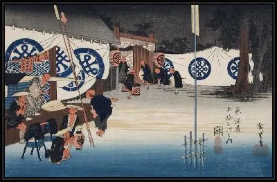 Картина Ранний отъезд из главного лагеря в Секи (1833) (Early Departure from the Main Camp at Seki)
