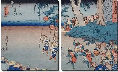 Картина Фестиваль (1848-1850) (Yoshida, Tennō Festival on the Fifteenth Day of the Sixth Month)