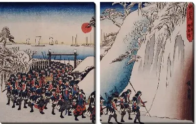 Поход к храму (1835-1839) (Act XI Sixth Episode: Rōnin Enter Sengakuji Temple to Pay Homage to Their Lord, Enya)
