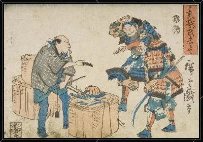Картина Продажа брони (1854) (Selling Armor to a Scrap Metal Merchant)