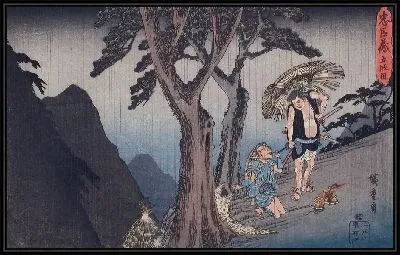 Картина Отнимают деньги (1835-1839) (Act V: Yoichibei, Father of Okaru, Being Robbed of the Money from Her Sale to a Brothel)