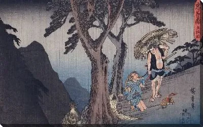 Картина Отнимают деньги (1835-1839) (Act V: Yoichibei, Father of Okaru, Being Robbed of the Money from Her Sale to a Brothel)