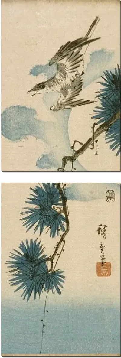 Картина Кукушка на сосне при полной луне (1844) (Cuckoo and Pine Tree with Full Moon)