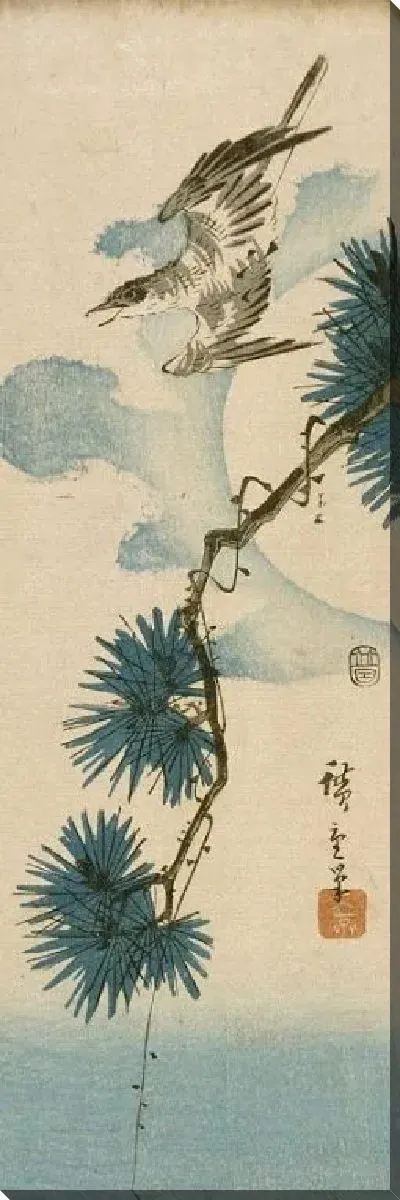 Картина Кукушка на сосне при полной луне (1844) (Cuckoo and Pine Tree with Full Moon)
