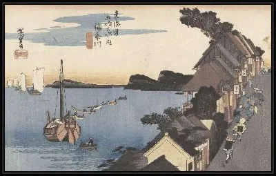 Картина Канагава (1828-1835) (Kanagawa, bergopwaarts)