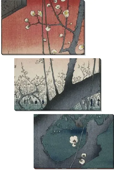 Картина Сад (1857) (The Plum Garden at Kameido Shrine)