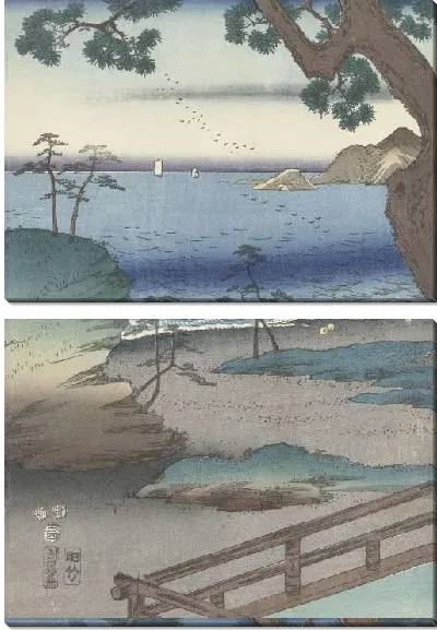 Картина Элегантность (1853) (De elegante prins Genji te Suma)