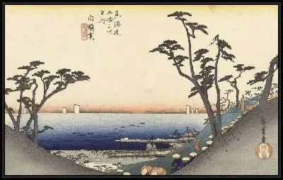 Картина Под горой (1828-1835) (Shirasuka, bergafwaarts)