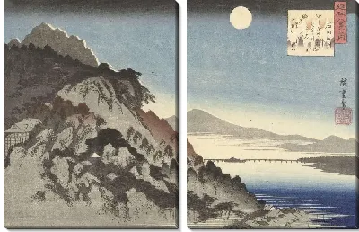 Картина Исияма (1833-1837) (Herfstmaan te Ishiyama)