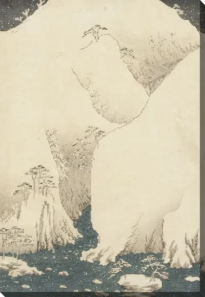 Картина Горы и реки (1857) (Mountains and River along the Kisokaido)