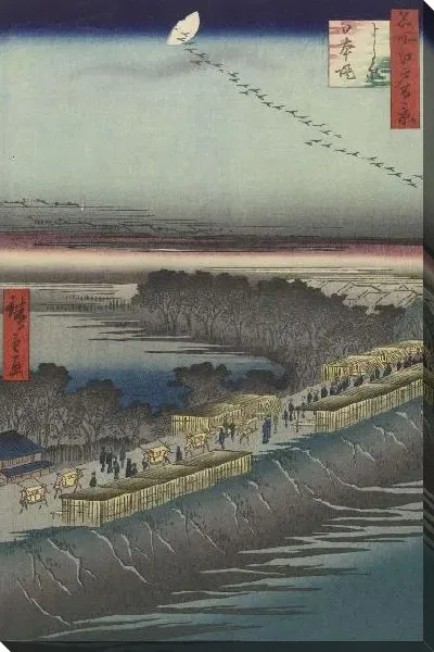 Картина Красивый вид (1857) (Gezicht op de Nihondijk bij het Yoshiwara)