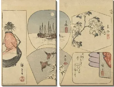 Картина Пять (1858) (Vijf uitknipplaatjes)