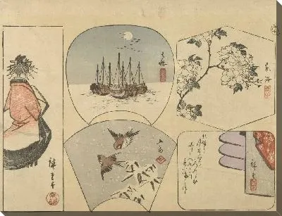 Картина Пять (1858) (Vijf uitknipplaatjes)