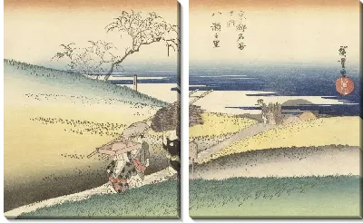 Картина Деревня (1833-1837) (Het dorp Yase)