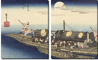 Картина Река Ёдо (1833-1837) (De Yodo rivier)