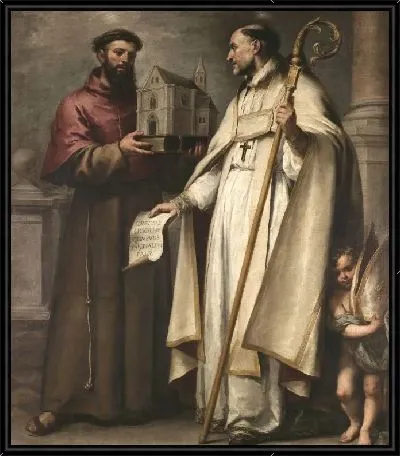 Картина Святой Линдер и Святой Бонавентуре (1665-1666) (Saint Leander and Saint Bonaventure)