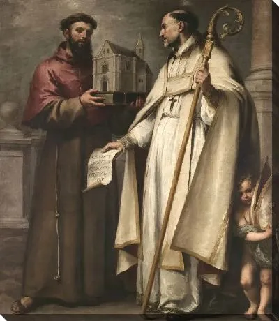 Картина Святой Линдер и Святой Бонавентуре (1665-1666) (Saint Leander and Saint Bonaventure)