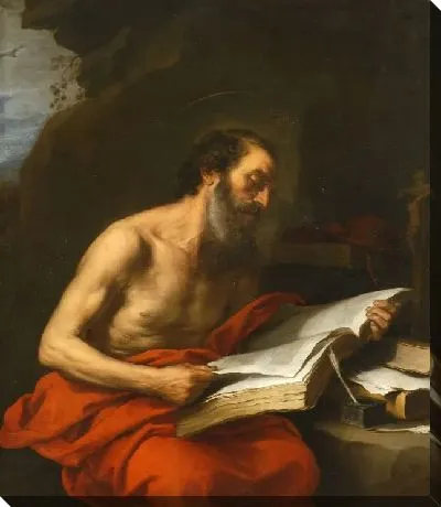 Картина Святой Иероним за чтением (1652) (Saint Jerome reading)