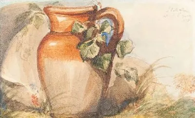 Картина Кувшин (1842) (Study of a Pottery Jug [recto])