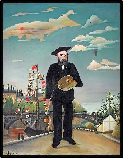 Картина Автопортрет на фоне пейзажа (1890)