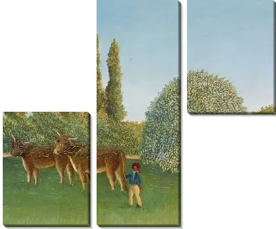 Картина Коровы (1910) (Meadowland)