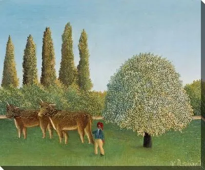 Картина Коровы (1910) (Meadowland)