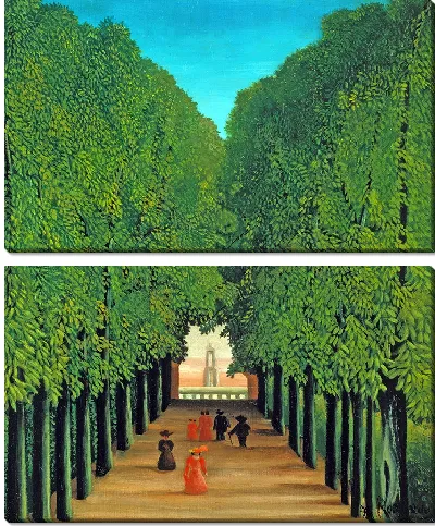 Картина Авеню в парке Сен-Клу (1908)