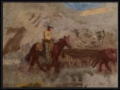 Ковбой на работе (1887) (Sketch of a Cowboy at Work)