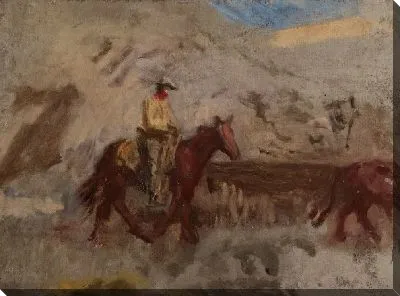 Ковбой на работе (1887) (Sketch of a Cowboy at Work)