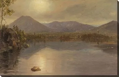 Картина Горы (1855-1860) (Mounts Katahdin and Turner from Lake Katahdin, Maine)